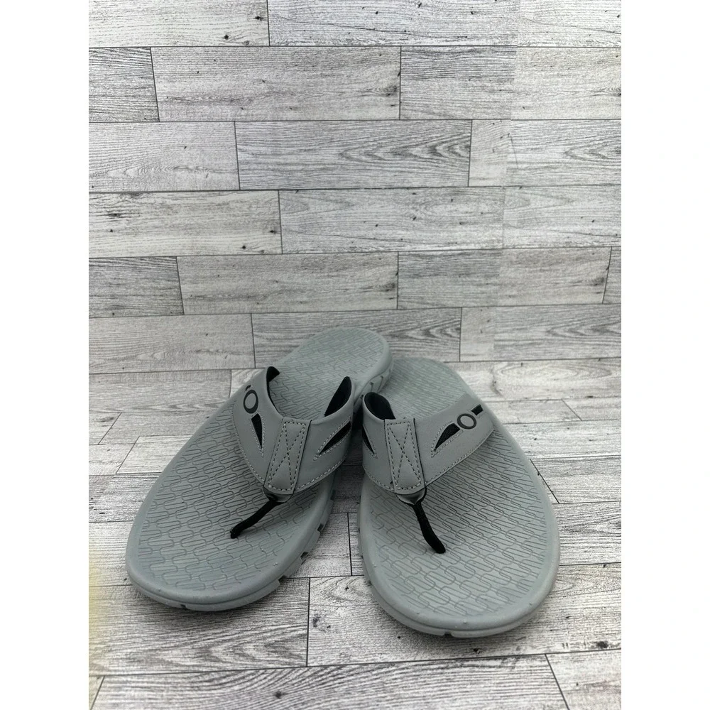 Oakley Supercoil 2.0 Men Grey Flip Flop Sandals 13477-22Y Size 12